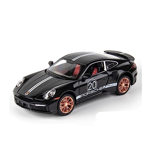 Für: Porsche 911 Turbo S Targa Legierung Sportwagen Modell 1/24 Druckguss Simulation Metall(B) von ZYAURA