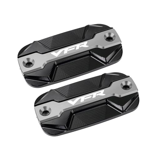 ZYAURA F for VFR 800 1200x VFR800 VFR800X VFR800F VFR1200x Motorrad CNC Vordere Kupplung Bremsflüssigkeitsbehälter Abdeckkappen Y (Color : Grey 1 Pair) von ZYAURA