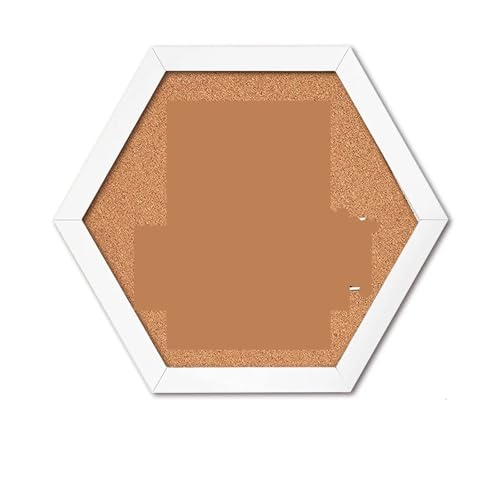 Korktafel 1/4 Holzrahmen Korkbrett gleichseitiges Sechseck Pinnwände dekorative Postkarte Wand Bulletin Board FüR BüRo, Schule(1pc) von ZYAYNG