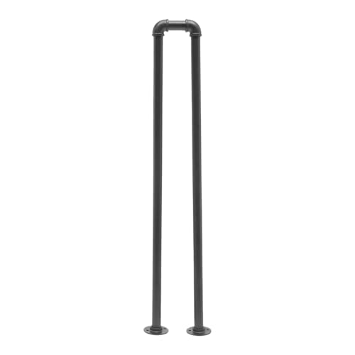 U-FöRmiger Treppenhandlauf 1 Stück 100 cm Retro rutschfeste Sicherheitstreppenhandlauf schwarz U-förmiges Geländer Indoor/Outdoor FüR Villen von ZYAYNG