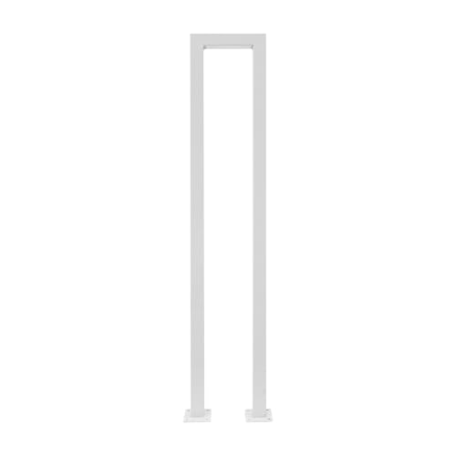 U-FöRmiger Treppenhandlauf 2 Stück Treppenhandläufe, U-förmiges Design, vorgebohrte Löcher, verzinktes Eisen, rostbeständig, trägt bis zu 2,5 kg FüR Villen(White) von ZYAYNG