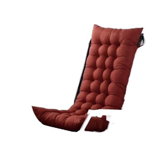 ZYAYNG Sitzbank-Kissen 1PC Einfarbig Outdoor Garten Liegestuhl Kissen Weiche Verdicken Schaukelstuhl Sitz Pad Hohe Rückenlehne Stuhl Kissen Hause Decor Gartenmöbel(Coffee) von ZYAYNG