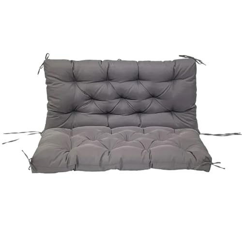 ZYAYNG Sitzbank-Kissen Outdoor Garten Wasserdicht Hängesessel Langes Kissen Innenstuhl Kissen Möbel Dekorativos Gartenmöbel(Dark Grey,100X100X10CM) von ZYAYNG