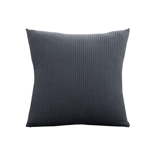 ZYBSLCSY Sofa Sitzkissenbezug Elastizität Jacquard Sofa Überzug Couch Bezug, rutschfeste Bezüge Für Wohnwagenpolster Mit 2 Cord (Dark Grey,Pillowcase 45×45cm) von ZYBSLCSY