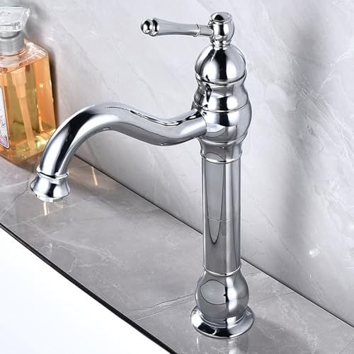 ZYCDP Wasserhahn Bad Vintage Messing 360 Grad Drehbar Waschtischarmatur Einhebelmischer Schwarz Antiquität ZYCDP Wasserhahn Bad Vintage Messing 360 Grad Drehbar Waschtischarmatur Einhebelmischer Schwarz Antiquität von ZYCDP