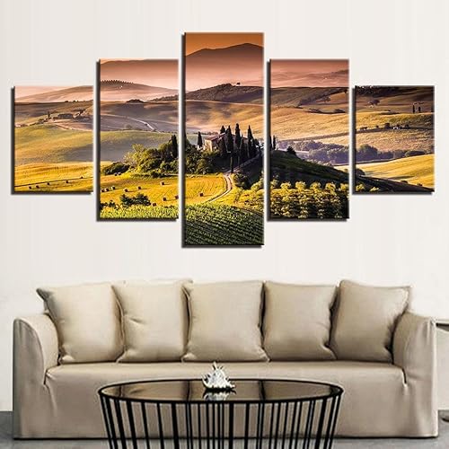 ZYCHKRL 5 Teilige Kunstdruck Leinwandbilder 5 Teiliges Wandbild Toskana in der Dämmerung Italien Kunstdruck Auf Leinwand Leinwandbilder Wohnzimmer Schlafzimmer Wandbilder Wohnzimmer Modern ZYCHKRL 5 Teilige Kunstdruck Leinwandbilder 5 Teiliges Wandbild Toskana in der Dämmerung Italien Kunstdruck Auf Leinwand Leinwandbilder Wohnzimmer Schlafzimmer Wandbilder Wohnzimmer Modern von ZYCHKRL