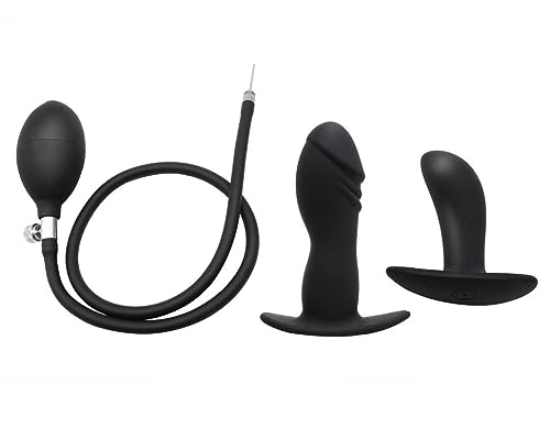 Vagina Pumpe Aufblasbarer Plug Für Anal Silikon Aufblasbarer Analplug Für Paare Vaginal Anal Dilatator Inflatable Butt Plug Einlauf Plugs Anal Pumpe Sexspielzeug Für Frauen,B von ZYDHHP