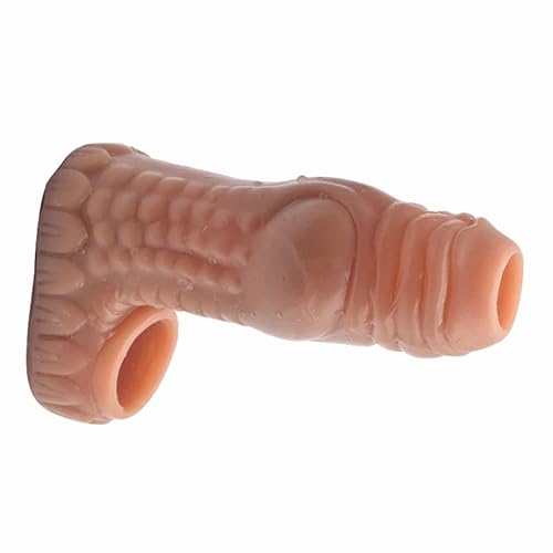 Wolf Penismanschetten Penisvergrößerung Penishülle Extender Mit Hodenring Silikon Penissleeve Penis Verlängern Sex Spielzeug Für Die Mann Und Frau Extreme Penis Stretcher Penis Spiel,A von ZYDHHP