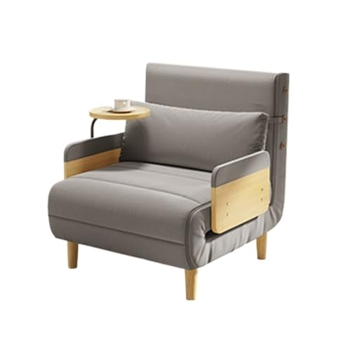 ZYDLMBJL Klappbares Schlafsofa, Umwandelbares Klappsofa mit verstellbarem Rückenlehnenstuhl for das Home Office(Gray,80cm) von ZYDLMBJL