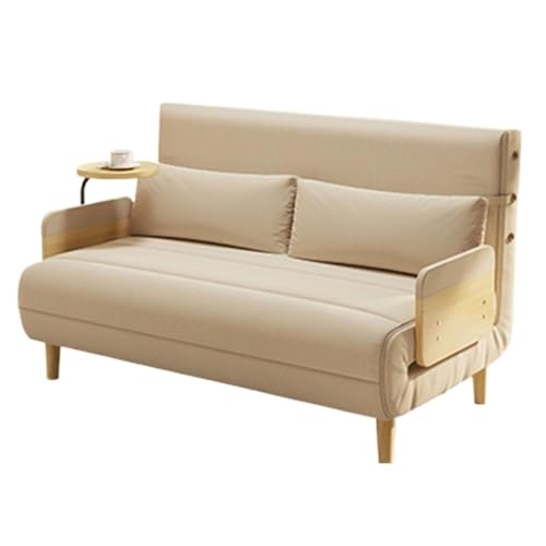 ZYDLMBJL Klappbares Schlafsofa, Umwandelbares Klappsofa mit verstellbarem Rückenlehnenstuhl for das Home Office(White,120cm) von ZYDLMBJL
