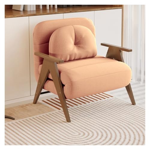 ZYDLMBJL Klappbares Schlafsofa, Umwandelbares Zweisitzer-Schlafsofa, Verstellbarer Schlafsessel for kleine Räume(Orange,86cm) von ZYDLMBJL