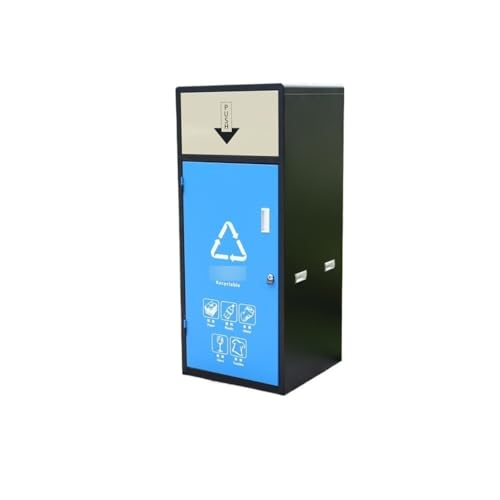 ZYDLMBJL Mülleimer für den Außenbereich, Großer Recycling-Mülleimer mit Deckel for den Außenbereich for öffentliche Bereiche(Blue,S) von ZYDLMBJL