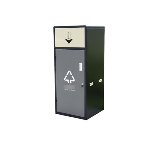 ZYDLMBJL Mülleimer für den Außenbereich, Großer Recycling-Mülleimer mit Deckel for den Außenbereich for öffentliche Bereiche(Gray,S) von ZYDLMBJL