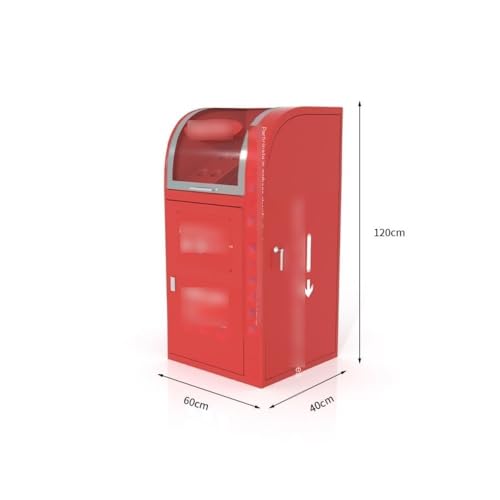 ZYDLMBJL Mülleimer für den Außenbereich, Roter Müllcontainer for den Außenbereich – wetterfester Abfalltrennungs- und Recyclingcontainer mit großem Fassungsvermögen von ZYDLMBJL