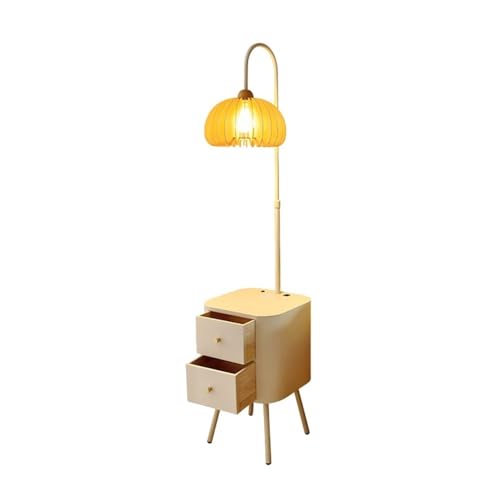 ZYDLMBJL Stehlampe, LED-Stehleuchte mit USB-Anschluss und Tisch, Stehendes Akzentlicht for Schlafzimmer, Büro von ZYDLMBJL