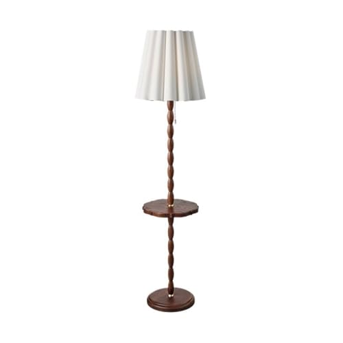 ZYDLMBJL Stehlampe, Moderne Massivholz-Stehlampe mit Beistelltisch for Wohnzimmer & Schlafzimmer von ZYDLMBJL