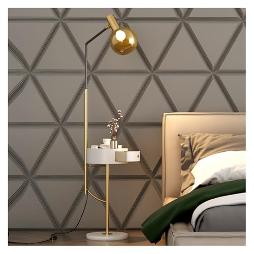 ZYDLMBJL Stehlampe, Stehlampe mit Beistelltisch, Nachttischlampe mit Schublade for Wohnzimmer, Schlafzimmer, Gästezimmer(Gold) von ZYDLMBJL