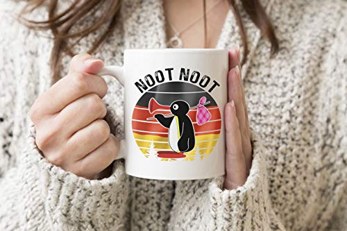 Noot Noot Retro Deutschland Weißer Becher Kaffee Tee Mug Cup 330 ml Becherschale Tasse von ZYDUVA