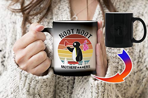 Noot Noot Retro Motherf Schwarze Magie Temperatur Farbwechsel Becher Kaffee Tee 330 ml Tasse Mug Cup Noot Noot Retro Motherf Schwarze Magie Temperatur Farbwechsel Becher Kaffee Tee 330 ml Tasse Mug Cup von ZYDUVA