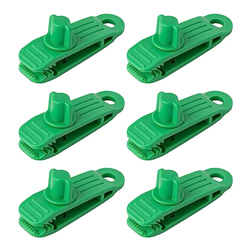 ZYDYRX 10 stück Zelt Clips Planenclips Grün Zelt Befestigungsclips Kunststoff Krokodilklemme Camping Vorzelt Klemme Clips für Outdoor Zelte Vordächer Planen von ZYDYRX