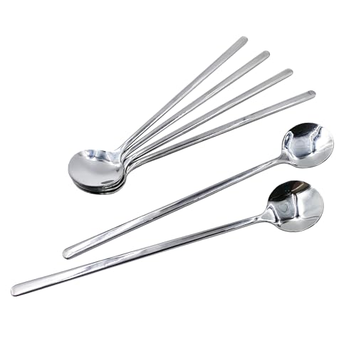ZYDYRX Eierlöffel Set 6-teilig Cromargan Edelstahl poliert spülmaschinengeeignet Eierlöffel aus Edelstahl Eierschaufeln für harte weiche Eier L 17 cm von ZYDYRX