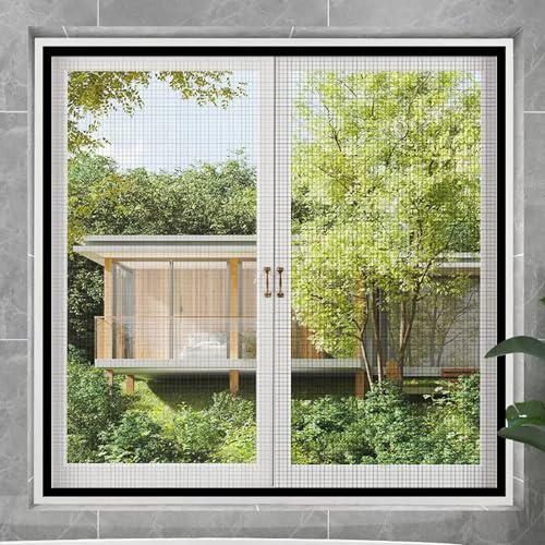 ZYEKIU 100x100cm Fliegengitter Klettband, Hochwirksamer Schutz Insektenschutz Fenster, Fliegengitter Ohne Bohren mit Innovativer Klettband für Insektenschutzrollo Fenster Balkontür ZYEKIU 100x100cm Fliegengitter Klettband, Hochwirksamer Schutz Insektenschutz Fenster, Fliegengitter Ohne Bohren mit Innovativer Klettband für Insektenschutzrollo Fenster Balkontür von ZYEKIU