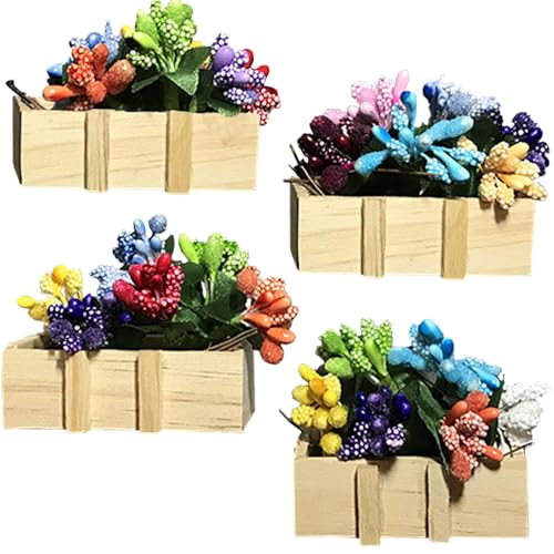 ZYEKIU 4 Stück Blumen Deko Kühlschrank Magnete Cute Kühlschrankmagnete Dopamine Decor Aesthetic Kleine Vasen Büro Deko Magnete Kühlschrank Kreative Dekorative Magnet für Büro Küche (Perlenblume) von ZYEKIU