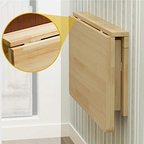 Wandklapptisch Klapptisch,Tisch ausklappbar Küchentisch Esstisch klappbar aus Holz An der Wand hängender länglicher und Esstisch, Schreibtisch, Frühstückstisch Schreibtisch Mehrzwecktisch von ZYFA