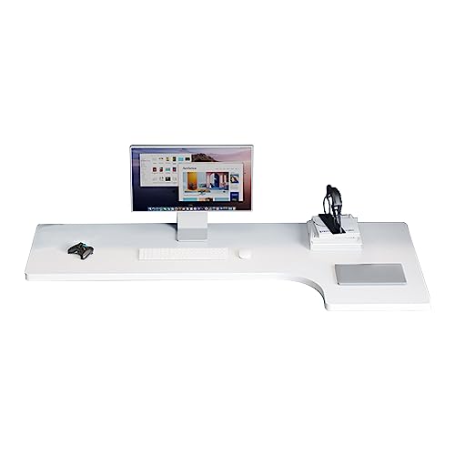 ZYFBD L-förmiger Eckschreibtisch – Wandmontierter schwimmender Laptop-Schreibtisch für Heimbüro, Arbeitszimmer oder Balkon – Teak-Finish – 110 x 60 x 40 cm von ZYFBD