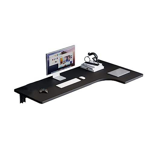 ZYFBD L-förmiger Eckschreibtisch – Wandmontierter schwimmender Laptop-Schreibtisch für Heimbüro, Arbeitszimmer oder Balkon – Teak-Finish – 110 x 60 x 40 cm von ZYFBD