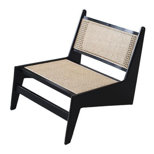 ZYFBD Mid-Century Moderner Rattan-Sessel, Armloses Design, geeignet für Wohnzimmer, Homeoffice, Gästezimmer, Balkon und Terrasse, Kirschholz ZYFBD Mid-Century Moderner Rattan-Sessel, Armloses Design, geeignet für Wohnzimmer, Homeoffice, Gästezimmer, Balkon und Terrasse, Kirschholz von ZYFBD