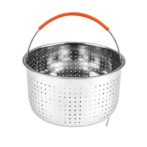 3/6/8 l Dampfkorb aus Edelstahl for Instant Pot, Zubehör for Instant Cooker mit Griff mit Silikonüberzug, Abtropfkorb for Dampf für Küche(3L) von ZYFHYU