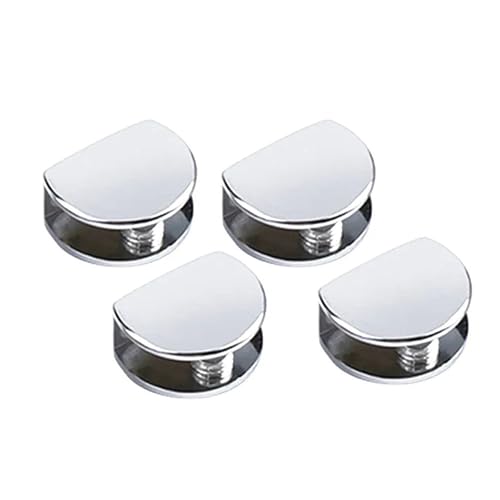 4Pcs Glas Klemme Zink-legierung Tür Rahmen Unterstützung Befestigungs Clip 6-12mm for Badezimmer Küche Möbel zubehör Hause Deocr für Balustrade, Treppenhaus-Handlauf(M) von ZYFHYU