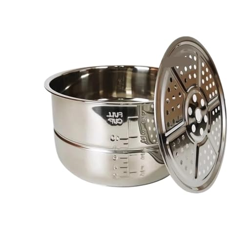 5L Elektrischer Schnellkochtopf Liner Innenschalen Multicooker Schüssel Edelstahlbehälter for Kochen von Suppenbrei Zum Kochen Und Brei-zubereiten von ZYFHYU