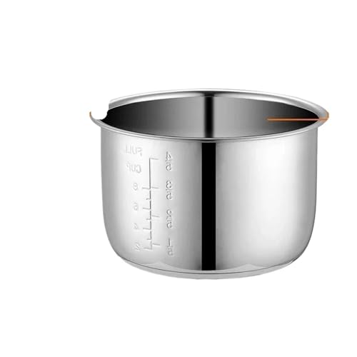 6L Elektrischer Schnellkochtopf Liner Innenschalen Multicooker Schüssel Edelstahlbehälter for Kochen von Suppenbrei Zum Kochen Und Brei-zubereiten von ZYFHYU