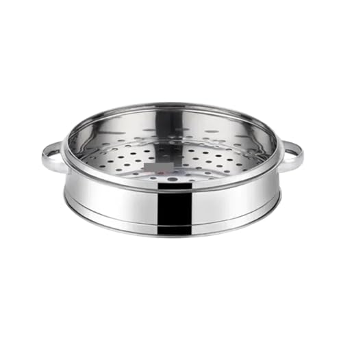 Dampfgarer aus Edelstahl, for gedämpfte gefüllte Brötchen, Küchenutensilien, mehrschichtiger Einsatz mit Halter, Instant Pot Dampfkorb für Küche(16.5cm 1 layer) von ZYFHYU
