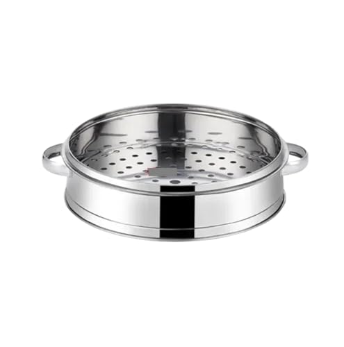 Dampfgarer aus Edelstahl, for gedämpfte gefüllte Brötchen, Küchenutensilien, mehrschichtiger Einsatz mit Halter, Instant Pot Dampfkorb für Küche(18.5cm 1 layer) von ZYFHYU