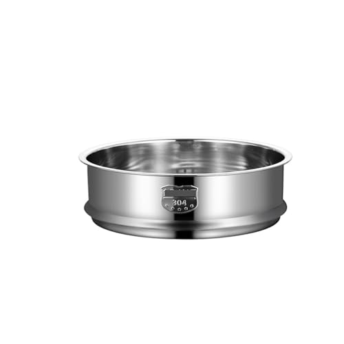 Dampfgarer aus Edelstahl 304 for Knödel mit Doppel-Dampfgitter, Reiskocher, Topf, Abflusskorb, Küchen-Kochutensilien für Küche(26cm) von ZYFHYU