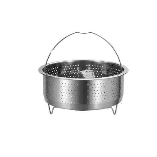 Dampfkorb aus Edelstahl mit Silikongriff, Dampfgitter, Abtropffläche for Reis, Schnellkochtopf, Kochutensilien für Küche(20cm(Feet)) von ZYFHYU
