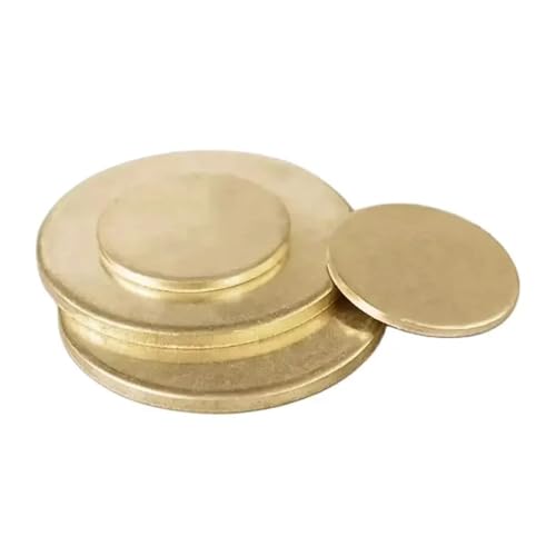 Messingblech, runde, massive Scheibe, gelbe Platte für Handwerk, Modelle, Reparaturen(Thickness 0.8mm 1pc,Diameter 200mm) von ZYFHYU