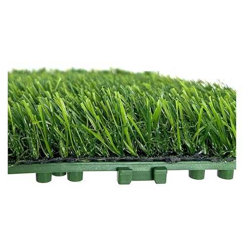 ZYFHYU 10 Pcs 12 Inchx12 Zoll Realistische Gras Rasen Fliesen Ineinander greifen Gefälschte Deck für Balkon& Terrasse, Wetterfest von ZYFHYU