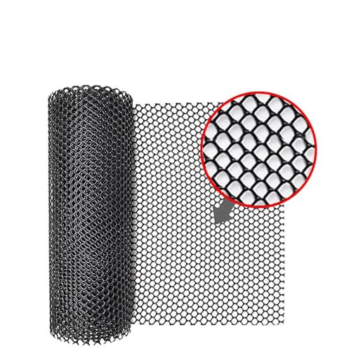 ZYFHYU Breite 1M Balkon Katze Haustier Anti-Falling Net Garten Zaun Mesh Fenster Kunststoff Gitter Mesh Kinder Treppe Fall Schutz Netting für Garten Haus Hof(Mesh 18mm-Black,1x3.0m) von ZYFHYU