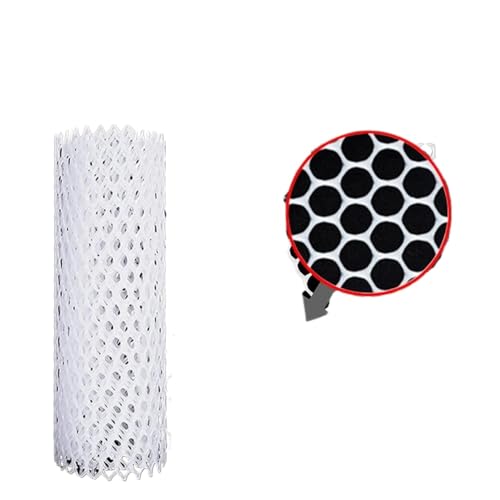 ZYFHYU Breite 1M Balkon Katze Haustier Anti-Falling Net Garten Zaun Mesh Fenster Kunststoff Gitter Mesh Kinder Treppe Fall Schutz Netting für Garten Haus Hof(Mesh 18mm-White,1x2m) von ZYFHYU