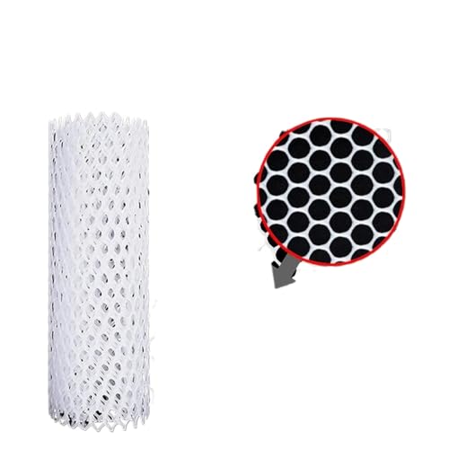 ZYFHYU Breite 1M Balkon Katze Haustier Anti-Falling Net Garten Zaun Mesh Fenster Kunststoff Gitter Mesh Kinder Treppe Fall Schutz Netting für Garten Haus Hof(Mesh 5mm-White,1x2m) von ZYFHYU