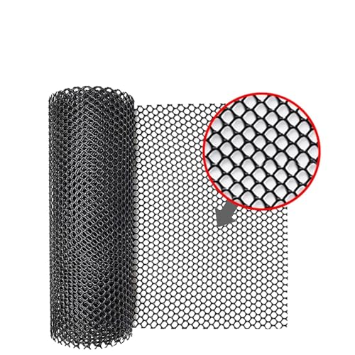 ZYFHYU Breite 1M Balkon Katze Haustier Anti-Falling Net Garten Zaun Mesh Fenster Kunststoff Gitter Mesh Kinder Treppe Fall Schutz Netting für Garten Haus Hof(Mesh 8mm-Black,1x2m) von ZYFHYU