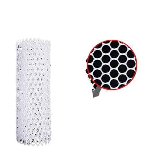 ZYFHYU Breite 1M Balkon Katze Haustier Anti-Falling Net Garten Zaun Mesh Fenster Kunststoff Gitter Mesh Kinder Treppe Fall Schutz Netting für Garten Haus Hof(Mesh 8mm-White,1x2m) von ZYFHYU