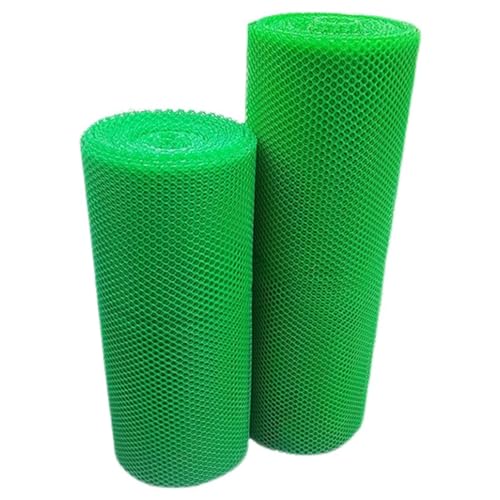 ZYFHYU DIY Gartenzaun Mesh Home Balkon Katze Haustier Anti-Falling Net Fenster Kunststoff Gitter Mesh Kinder Treppe Fallschutznetz für Garten Haus Hof(Mesh 8mm-Green,Width 0.3m) von ZYFHYU
