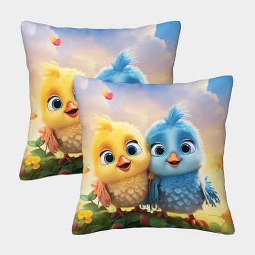 ZYGAOKDD Cute Baby Bird 3D-Bedruckte Dekokissenbezüge, Quadratisches Dekokissen, Dekorativ, Superweich, 2er-Pack Für Terrasse, Couch, Zelt, Balkon Und Sofa 45x45cm ZYGAOKDD Cute Baby Bird 3D-Bedruckte Dekokissenbezüge, Quadratisches Dekokissen, Dekorativ, Superweich, 2er-Pack Für Terrasse, Couch, Zelt, Balkon Und Sofa 45x45cm von ZYGAOKDD