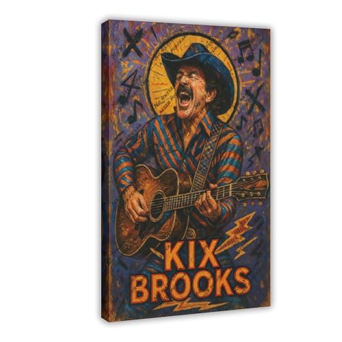 ZYGNBHL Country Singer Kix_Brooks (2) Raumdekorationsposter, 50 x 75 cm von ZYGNBHL