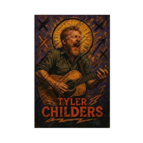 ZYGNBHL Country Singer Tyler_Kinderzimmer-Dekorationsposter, 40 x 60 cm von ZYGNBHL